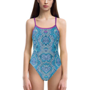 Arena Women's Snake Skin Challenge Back One Swimsuit - Provenza-0