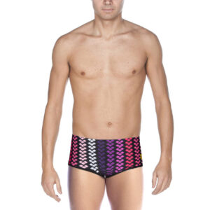 Arena Men's One Logo Stripe Low Waist Short - Black / Multi-0