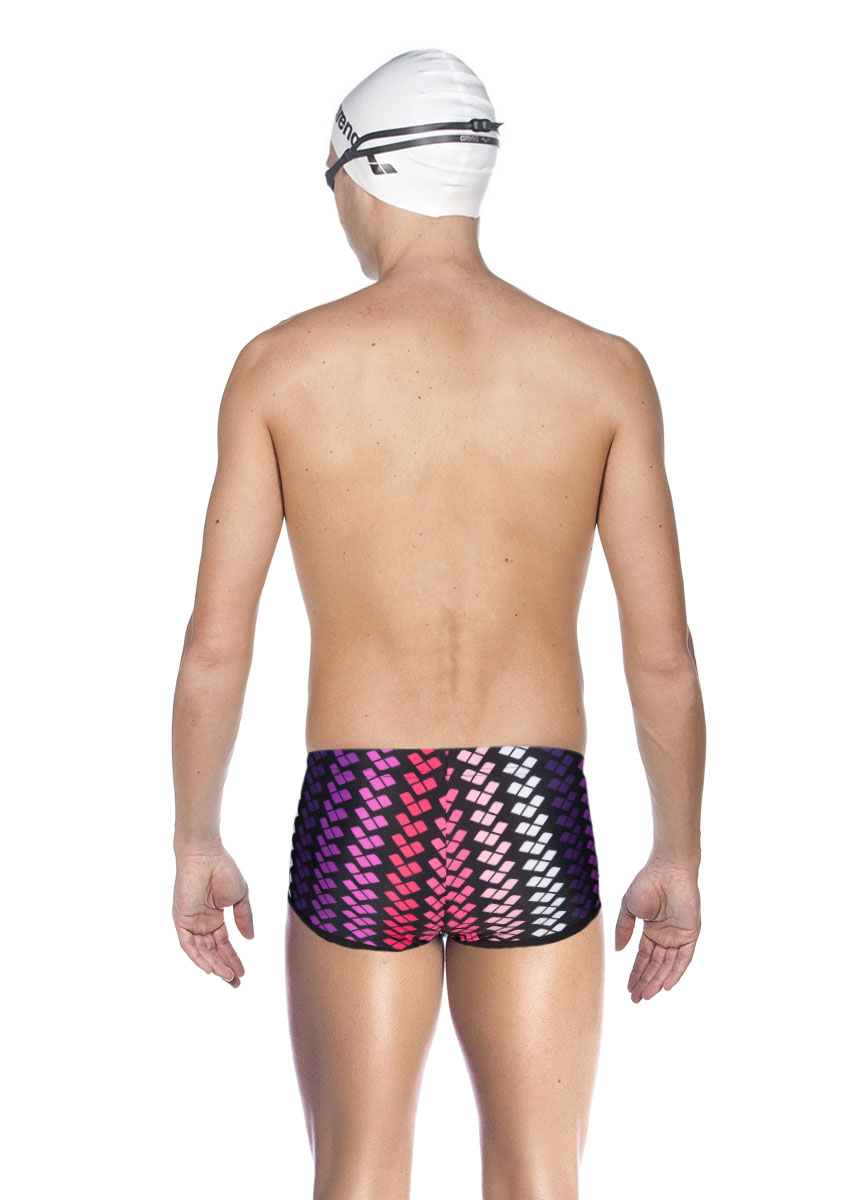 Arena Men's One Logo Stripe Low Waist Short - Black / Multi-428388