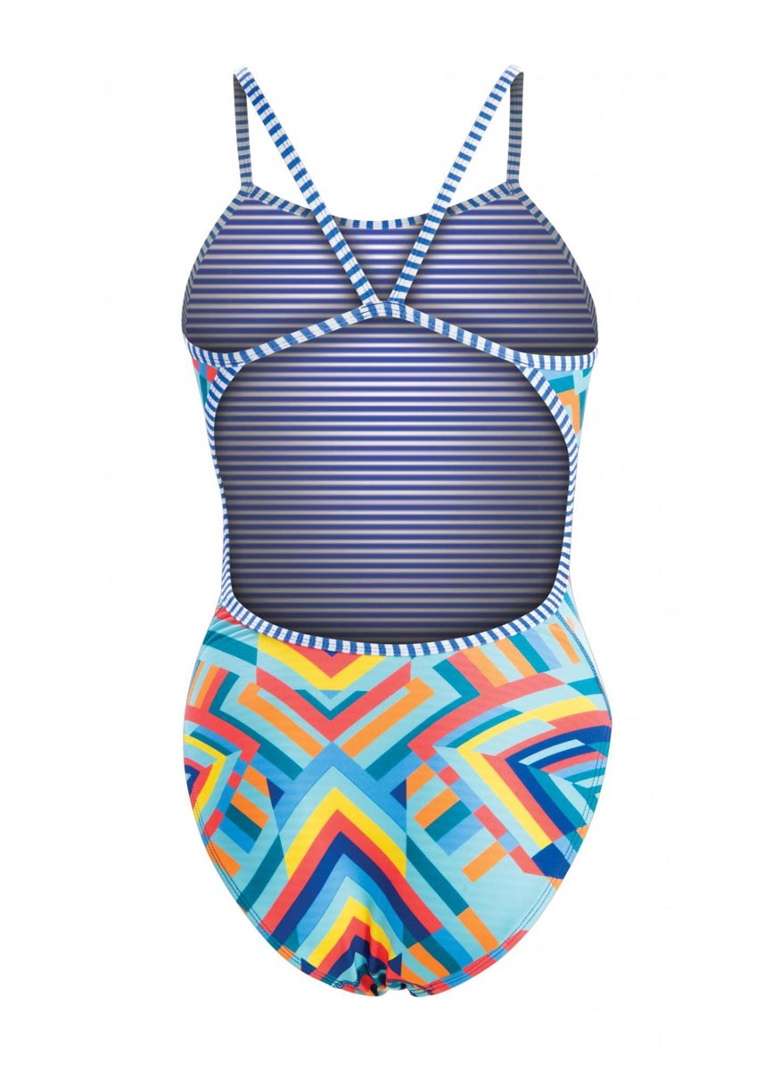Uglies Girls Kaleidoscope String Back Swimsuit