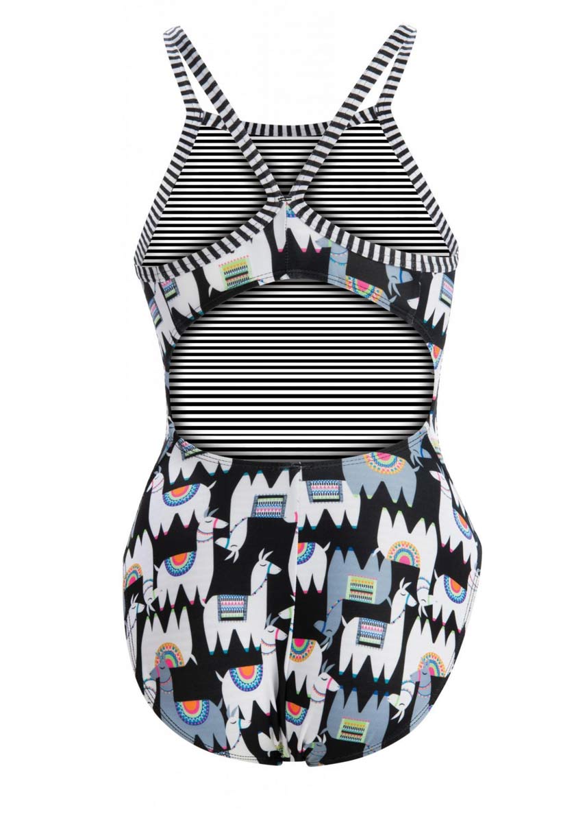 Uglies Girls Alpaca Party V-2 Back Swimsuit