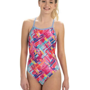 Uglies Girls Basket Case V-2 Back Swimsuit