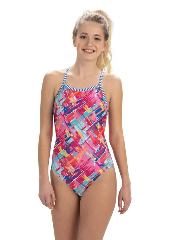 Uglies Girls Basket Case V-2 Back Swimsuit