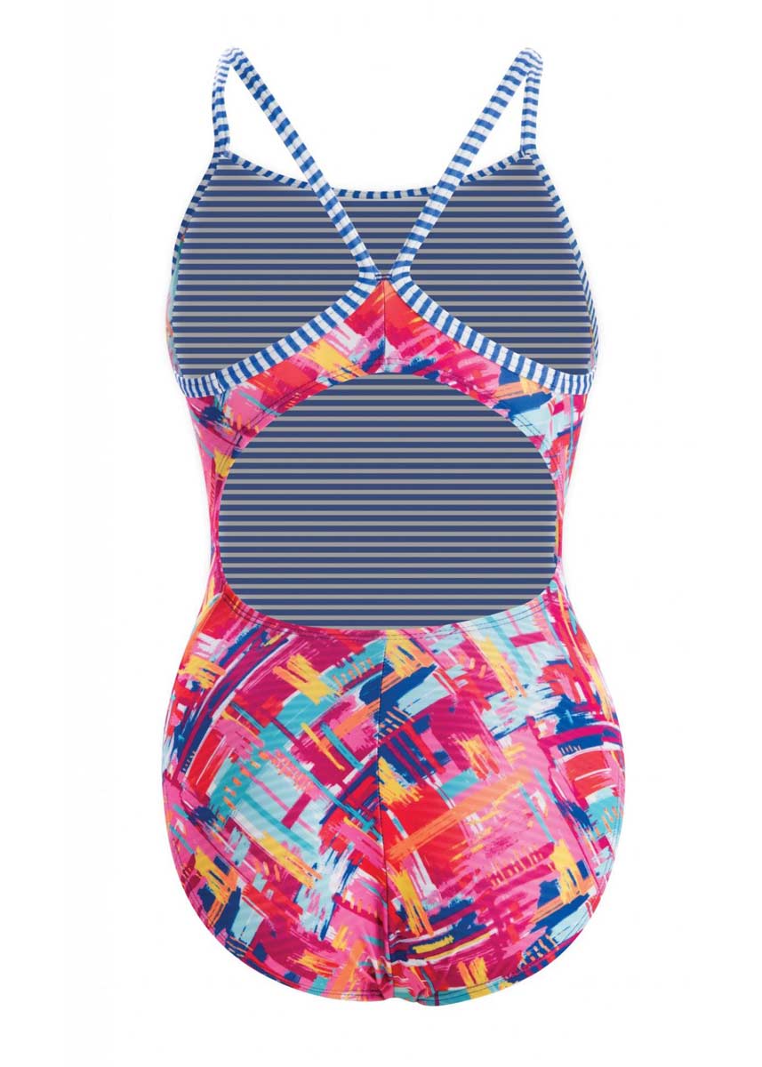 Uglies Girls Basket Case V-2 Back Swimsuit