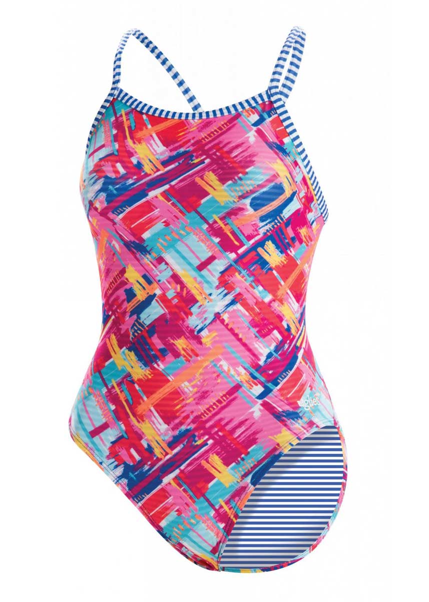 Uglies Girls Basket Case V-2 Back Swimsuit