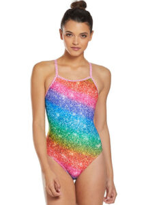 Dolfin Girls Over the Rainbow V-2 Back Swimsuit