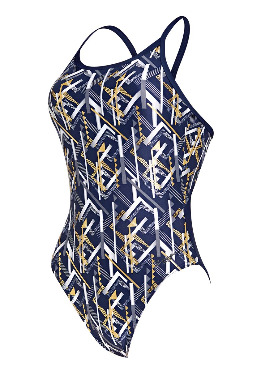 Zoggs Womens Metallix Sprintback Swimsuit-427812