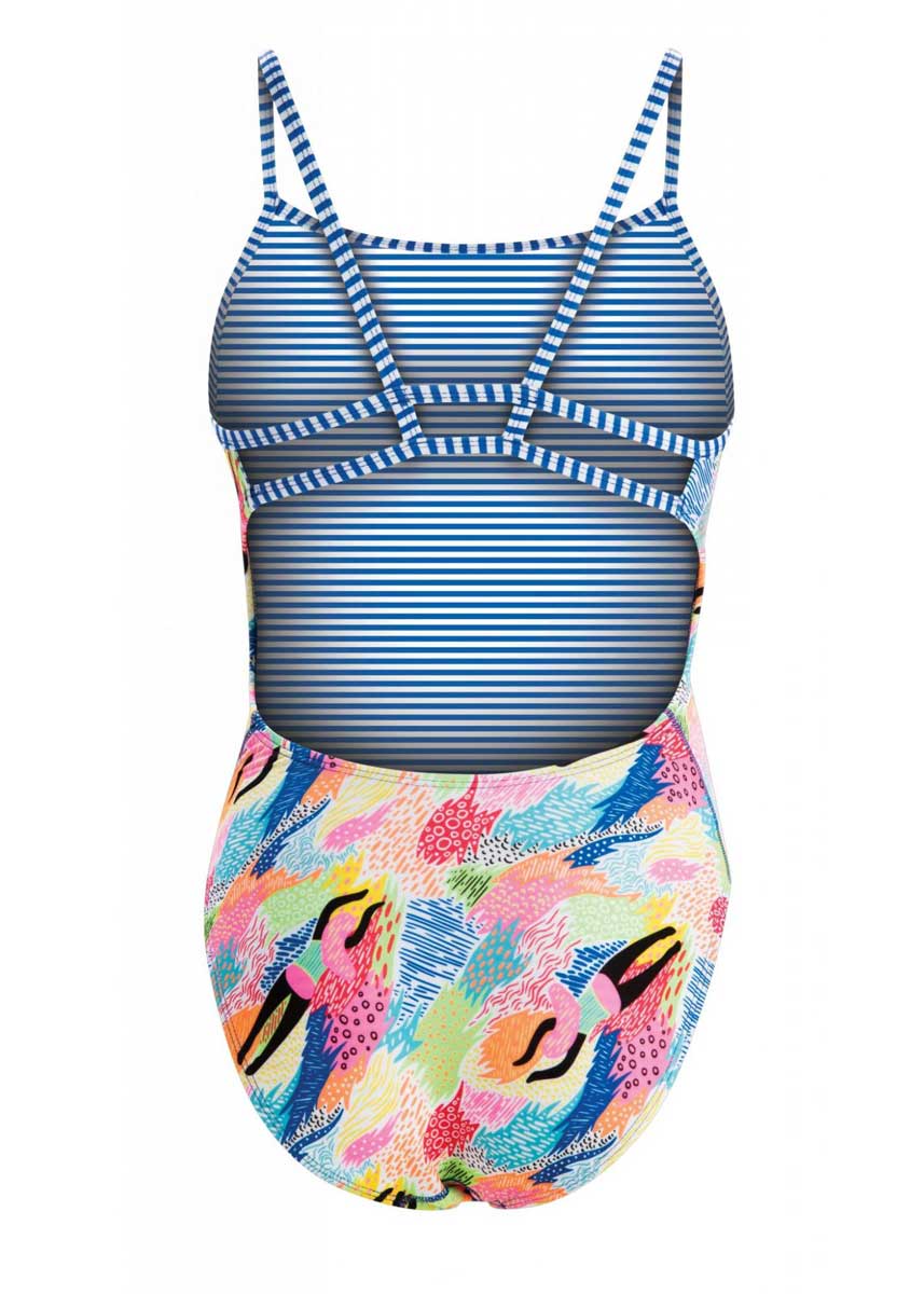 Uglies Dive Deep Double Strap Back Swimsuit