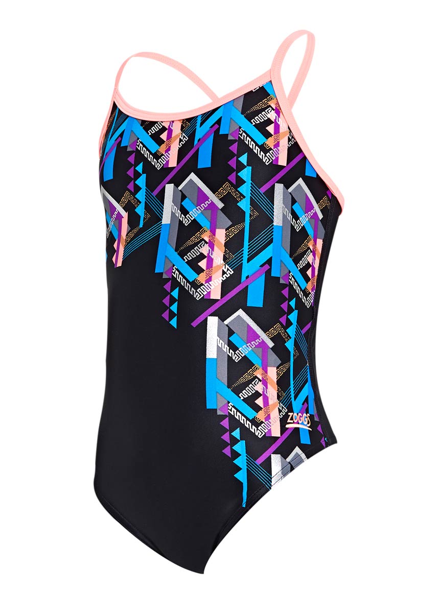 Zoggs Girls Shimmer Sprintback Swimsuit-427824