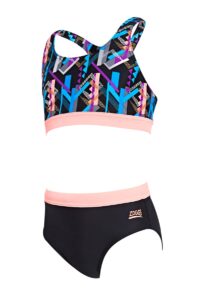 Zoggs Girls Shimmer Muscle Swim Bikini