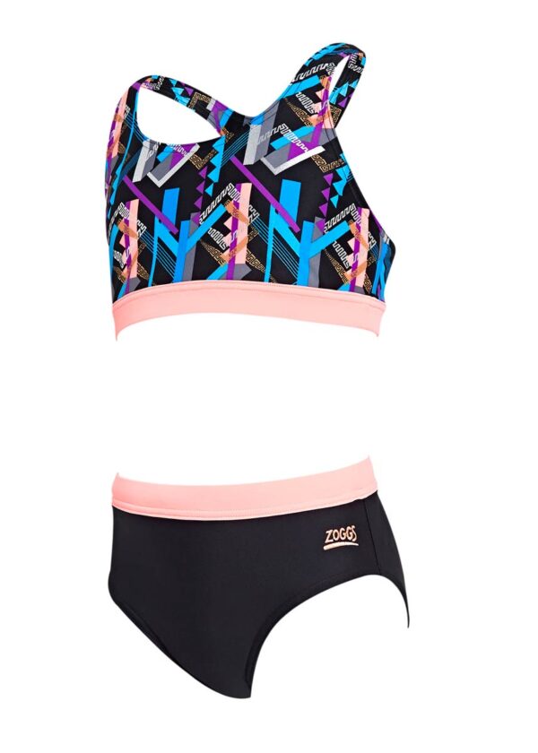 Zoggs Girls Shimmer Muscle Swim Bikini-0