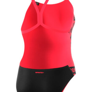 Adidas Women’s Pro Colour Block Swimsuit – Black / Pink