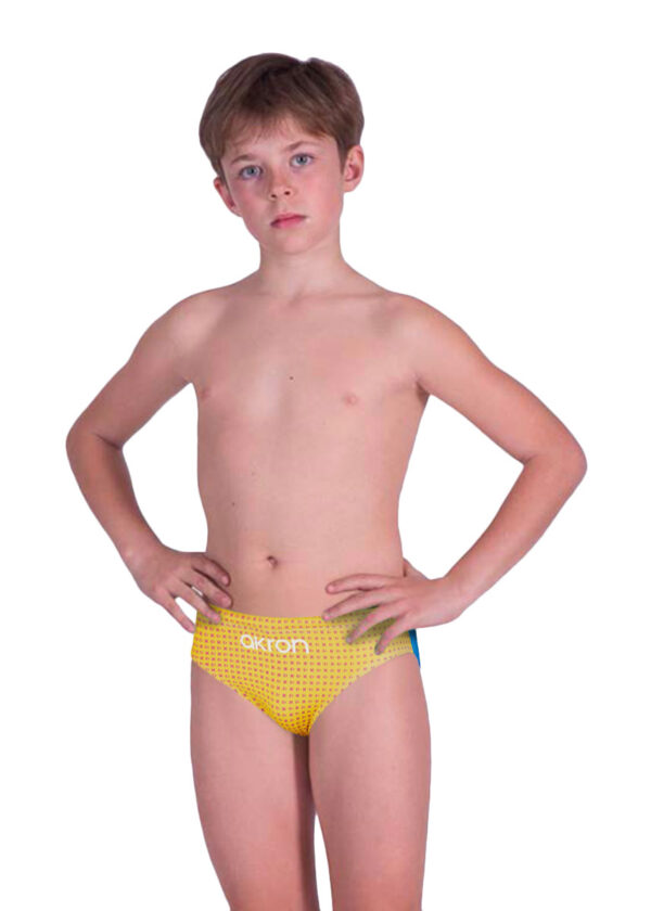 Akron Boy's Addison 4 Colours Brief - Yellow / Blue-0