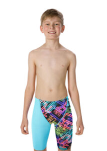 Speedo Junior Fastskin Endurance+ Highwaist Jammer - Aquasplash / Kanji Neon