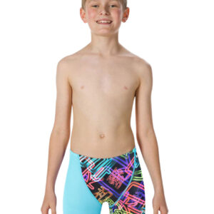 Speedo Junior Fastskin Endurance+ Highwaist Jammer - Aquasplash / Kanji Neon-0