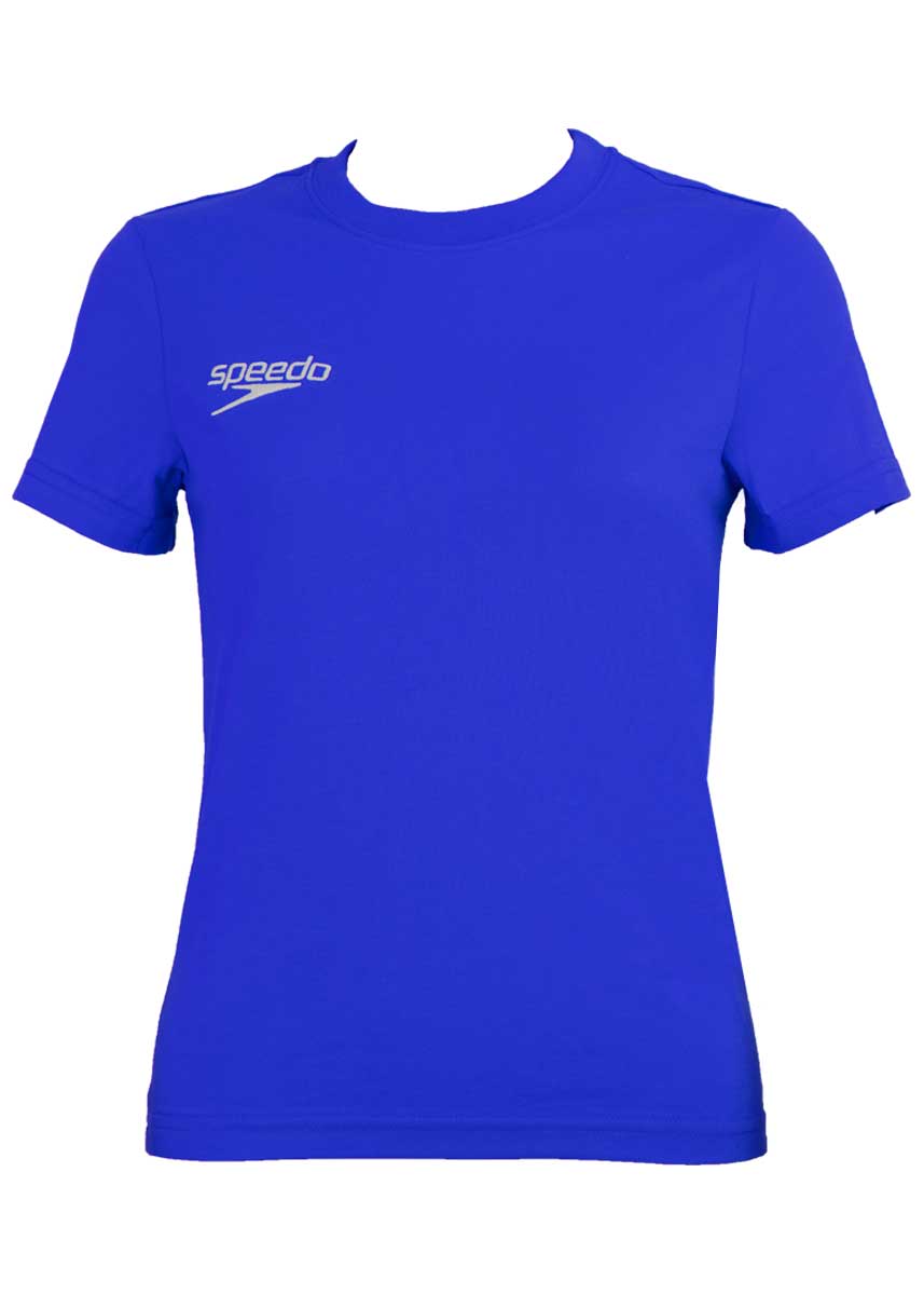 Speedo Team Kit Junior Small Logo T-Shirt - Blue-0