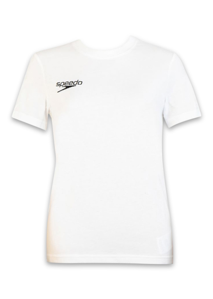 Speedo Team Kit Junior Small Logo T-Shirt - White-0