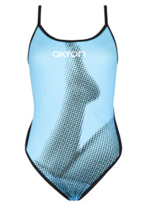 Akron Girl's N2 Swimsuit - Blue