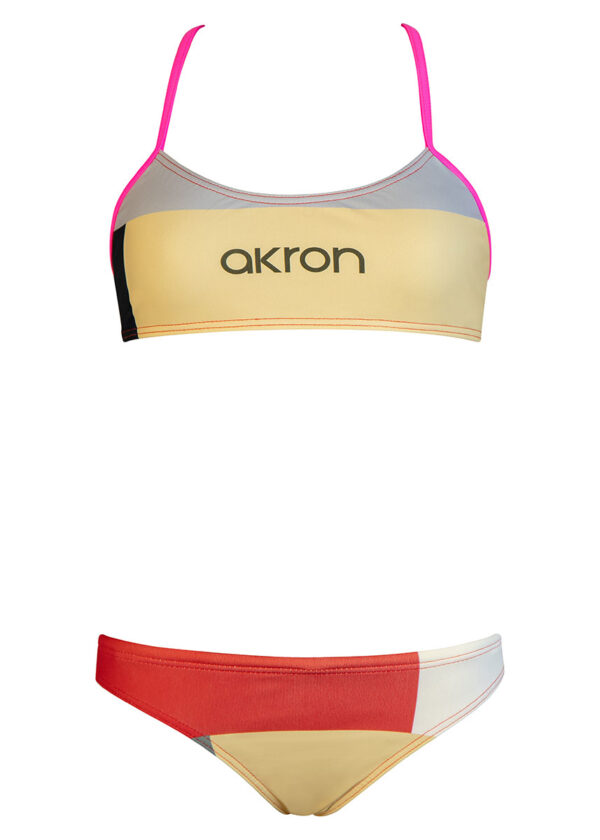 Akron Girl's Baldi Swim Bikini - Yellow-0