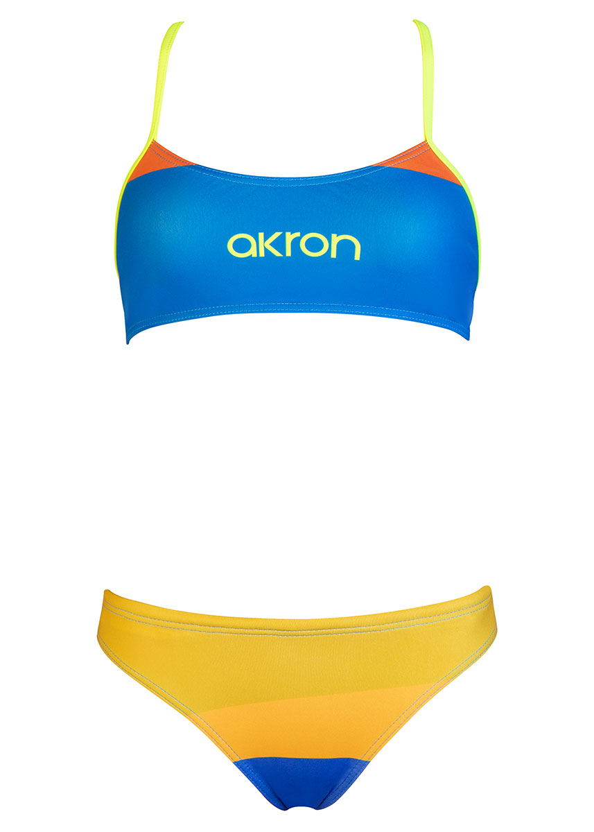 Akron Girl's Calla Swim Bikini - Blue-0