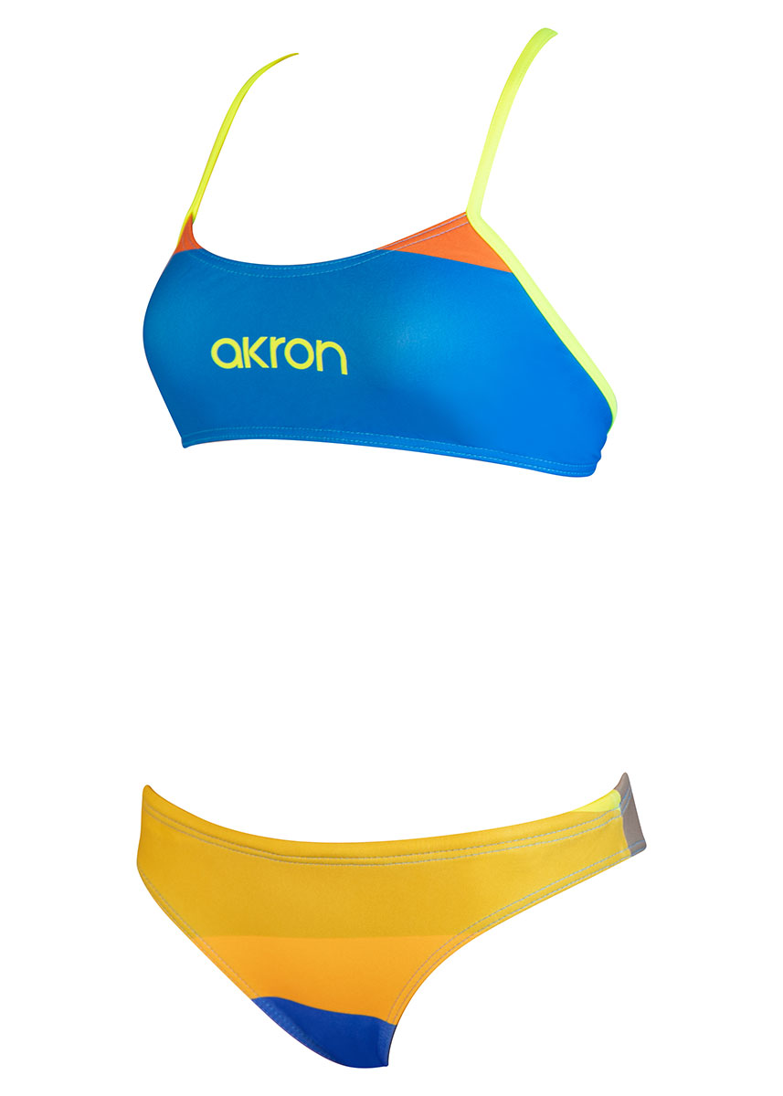 Akron Girl's Calla Swim Bikini - Blue-429274