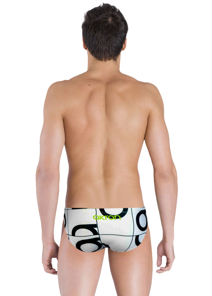 Akron Boy's Harlem Brief - White / Black-530748