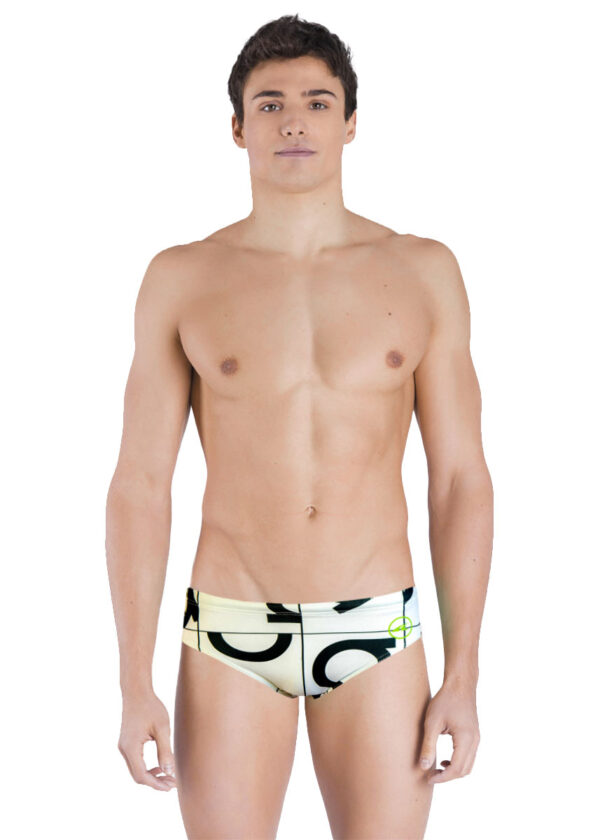 Akron Men's Harlem Brief - White / Black-0