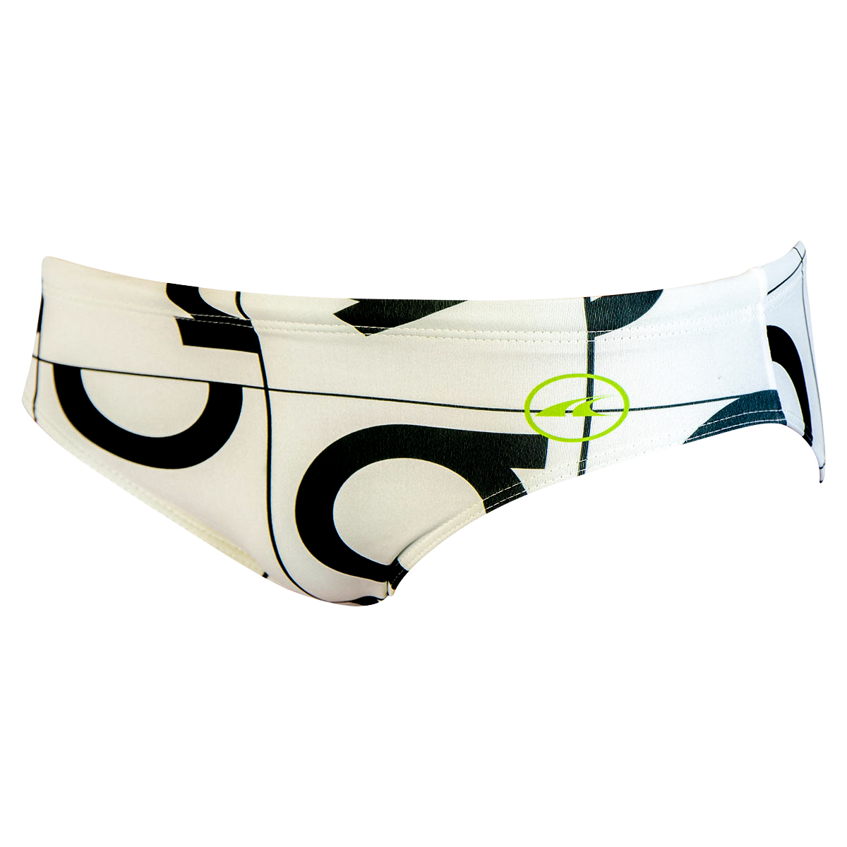 Akron Boy's Harlem Brief - White / Black-429538