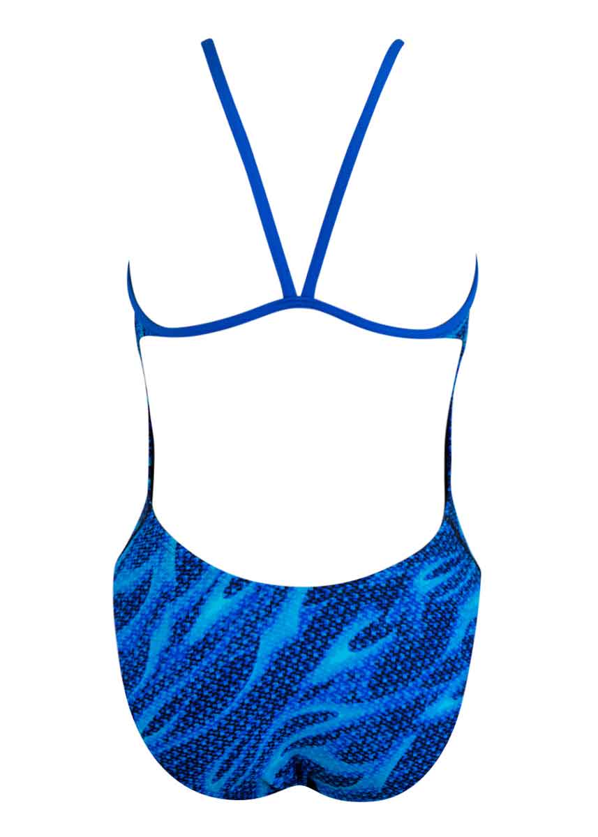 TYR Women's Reaper Performance Cut Out Swimsuit - Blue-430074