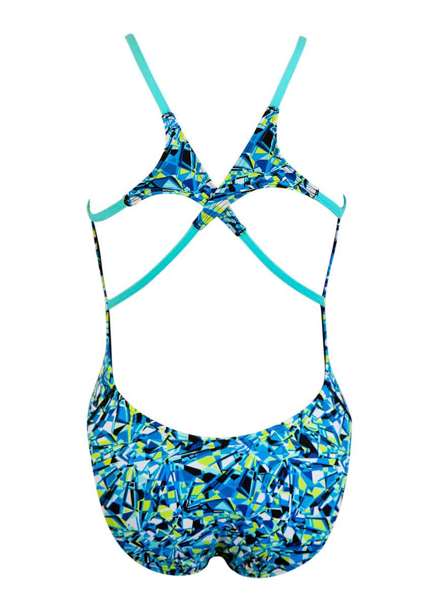 TYR Women's Fragment Tetrafit Swimsuit - Blue / Multi-430106