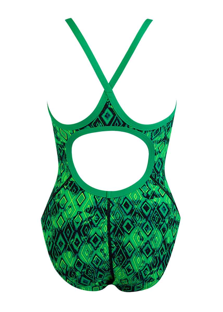 TYR Women's Glacial Performance Diamond Fit Swimsuit - Green-430118