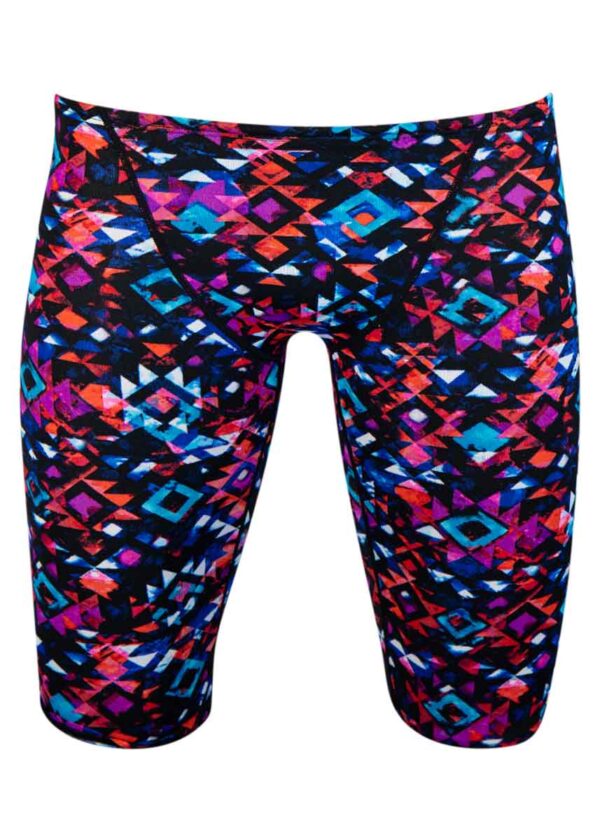 TYR Boy's Meso Jammer - Black / Multi