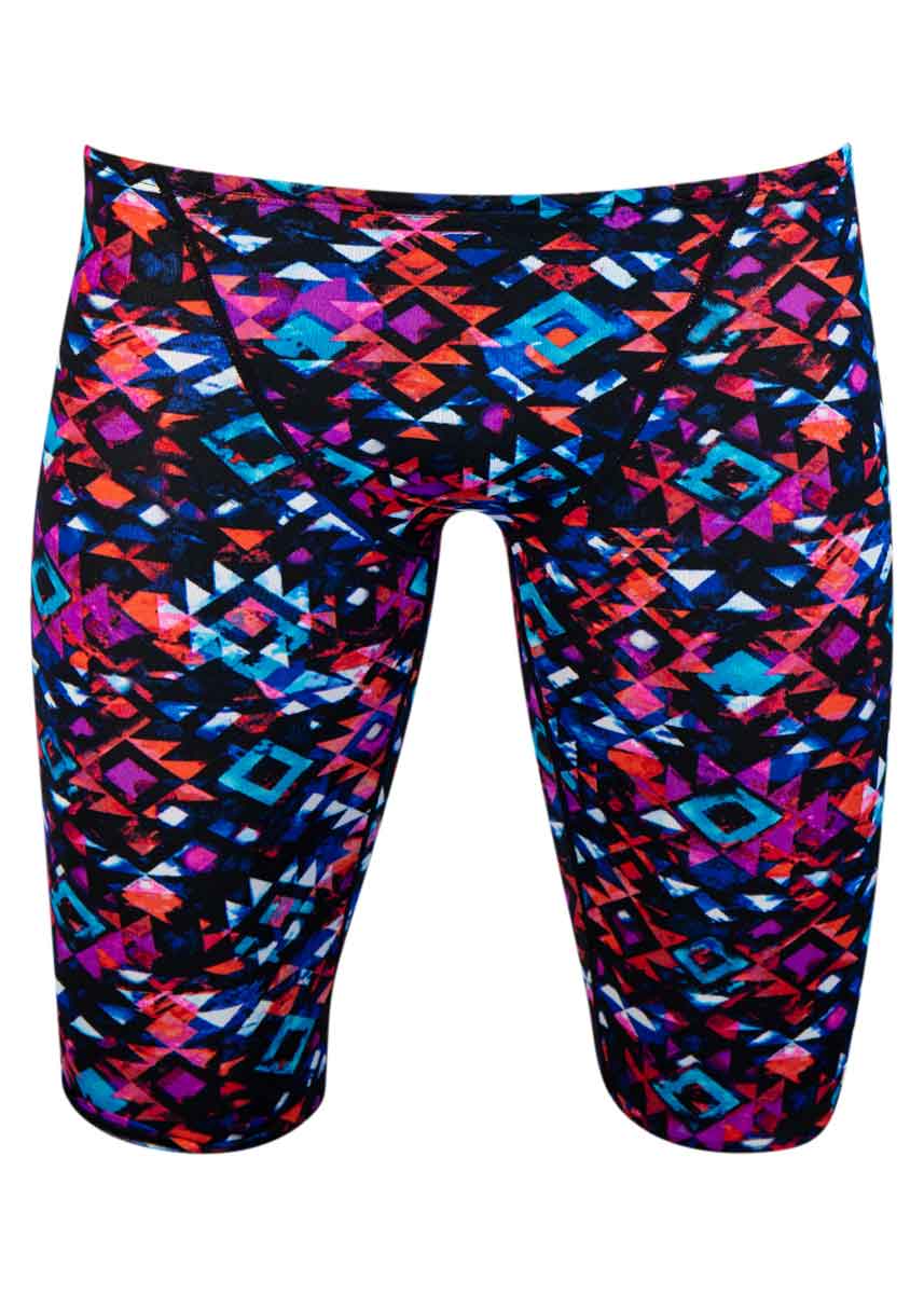 TYR Boy's Meso Jammer - Black / Multi