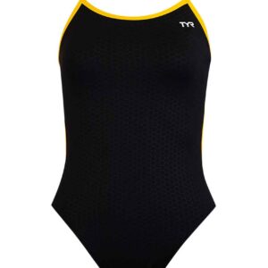 TYR Women's Hexa Performance Trinity Fit Swimsuit - Black / Gold
