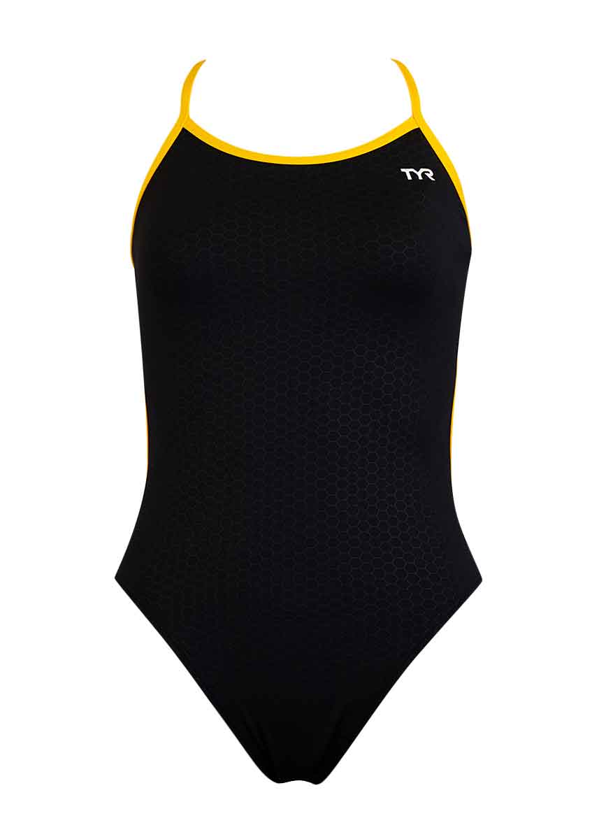 TYR Women's Hexa Performance Trinity Fit Swimsuit - Black / Gold