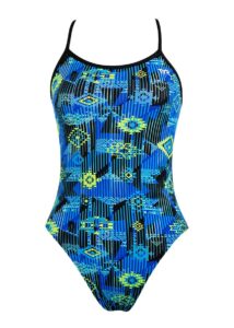 TYR Women's Azoic Trinity Fit Swimsuit - Blue / Multi