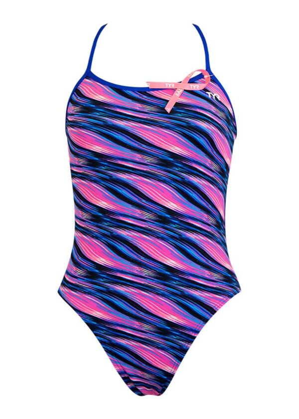 TYR Women's Adrift Trinity Fit Swimsuit - Pink / Blue