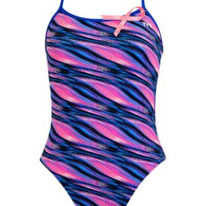 TYR Girl's Adrift Trinity Fit Swimsuit - Pink / Blue
