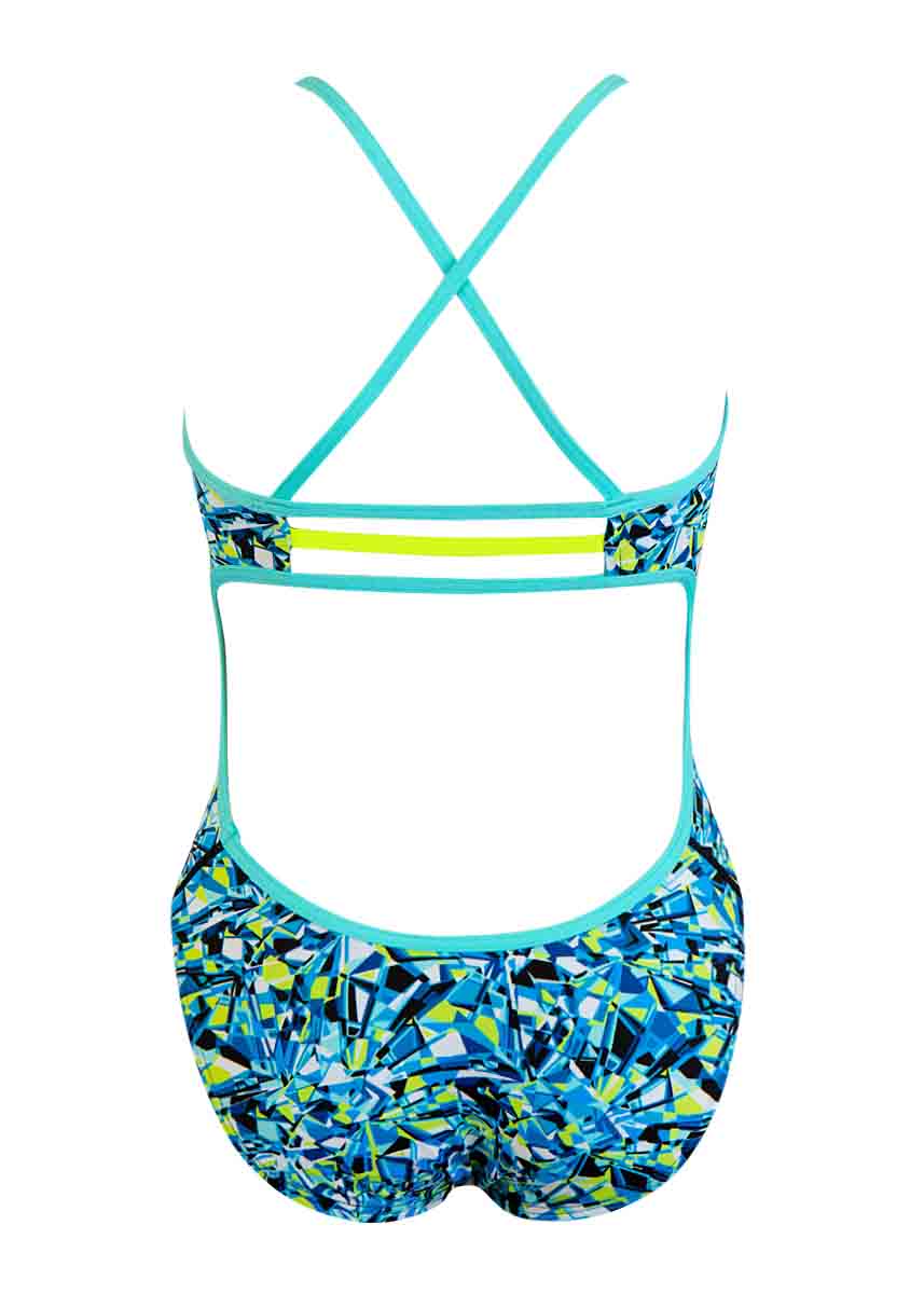 TYR Women's Fragment Trinity Fit Swimsuit - Blue / Multi-430208