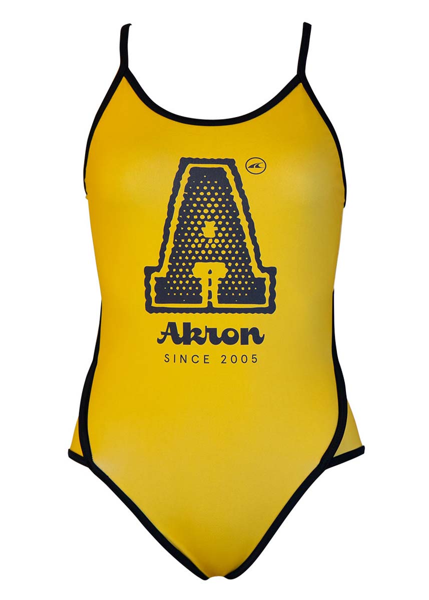 Akron Women's Odette Swimsuit - Yellow-429917