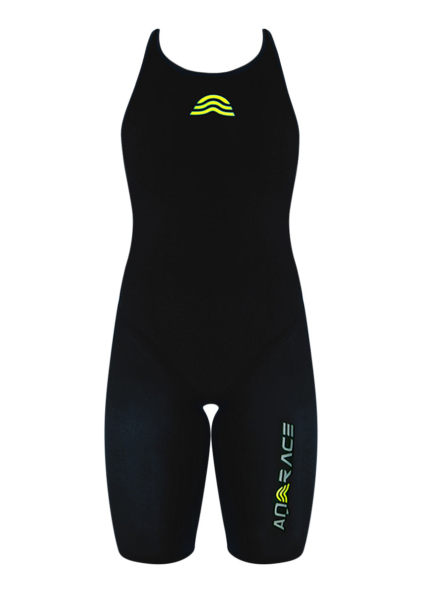 AquaRapid AQRace Womens AIKE XTR Plus Kneesuit - Black-0