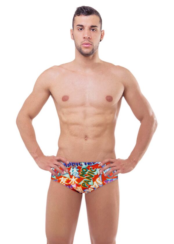 Jaked Men's American Manga Briefs - Red-0