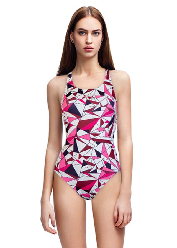 Jaked Women's Diamonds One Piece Swimsuit - Pink-0