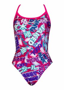 Jaked Girl's Manga Mood  One Piece Swimsuit - Pink