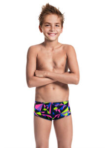 Jaked Boy's Diamonds Trunks - Black
