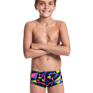 Jaked Boy's Diamonds Trunks - Black-0