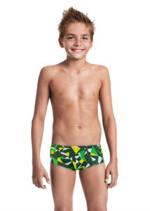 Jaked Boy's Diamonds Trunks - Military Green