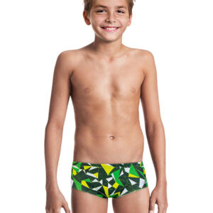 Jaked Boy's Diamonds Trunks - Military Green-0