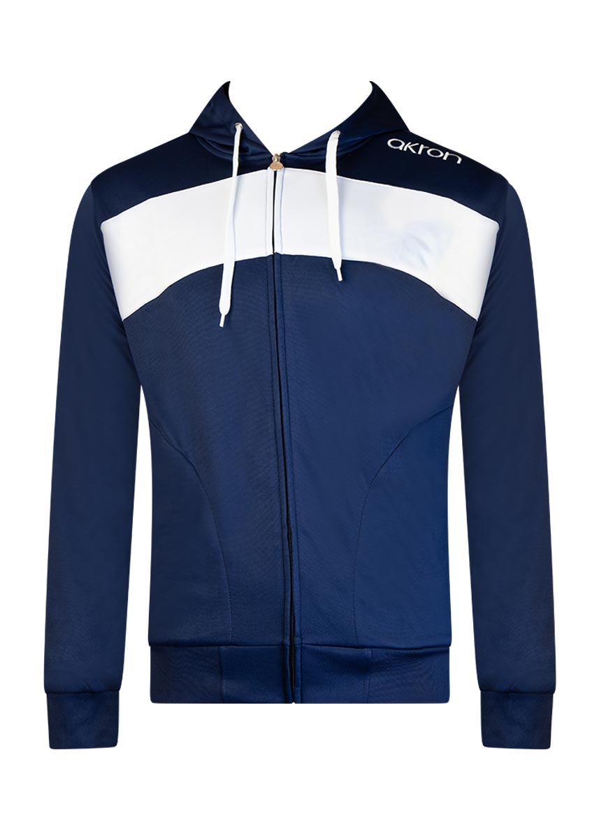 Akron Junior Flagstaff Tracksuit Top - Navy Blue / White-0