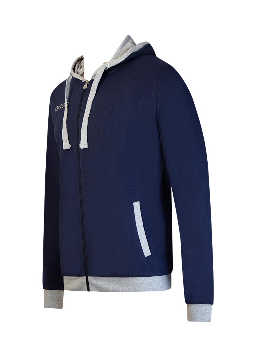 Akron Tampa Tracksuit Top - Navy Blue / Grey-536247